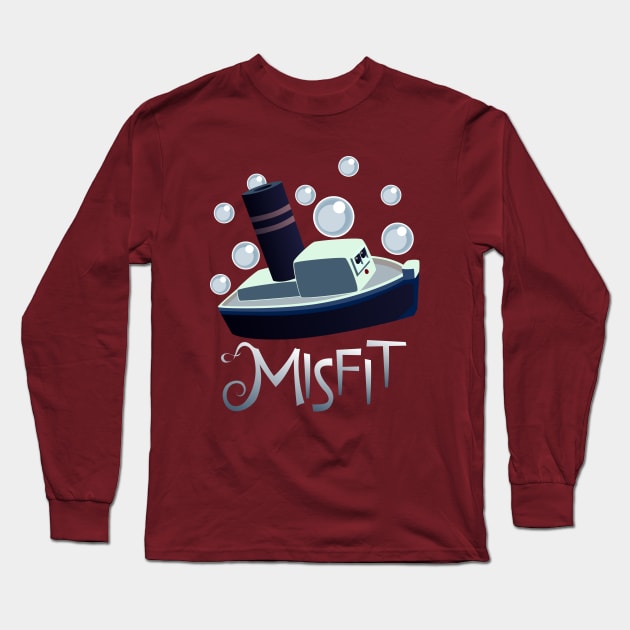 Misfit - A Boat not Afloat Long Sleeve T-Shirt by JPenfieldDesigns